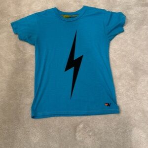 Girls size 14 aviator nation blue T-shirt. Never worn.